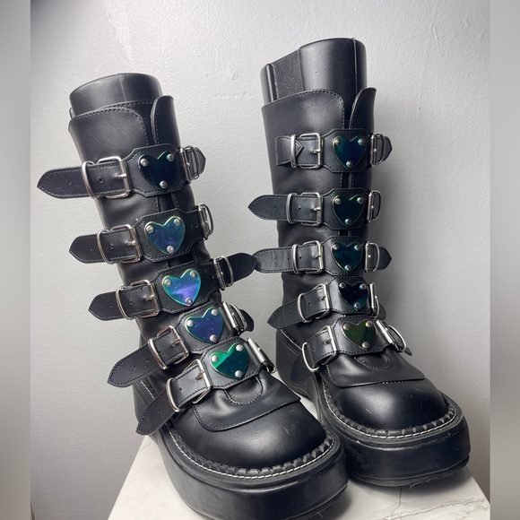 Demonia Shoes - DEMONIA Emily-330 Vegan Leather Boots
